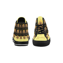 #Rossolini1# PAK Black/Yellow Tongue Black Bottom Vancouver H Men's Canvas Shoes (1013-1)
