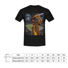#Rossolini1# Playa Cowboys Stadium Background - Black T-Shirt