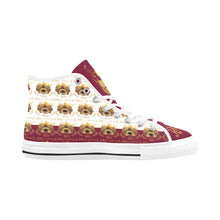 #Rossolini1# PAK White/Candy Apple Red Tongue Vancouver H Men's Canvas Shoes (1013-1)