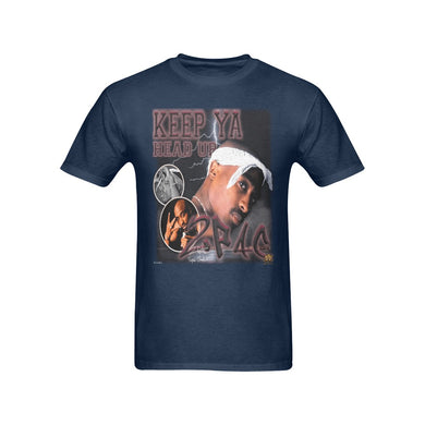 #Rossolini1# Keep Ya Head Up Navy Blue T-Shirt