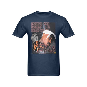 #Rossolini1# Keep Ya Head Up Navy Blue T-Shirt