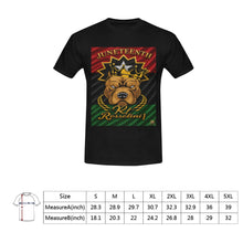 #Rossolini1#  Juneteeth R-B-G Flag- Black T-Shirt