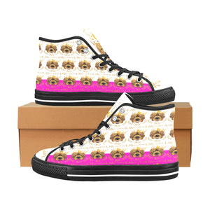 #Rossolini1# PAK White/Hot Pink Black Bottom Vancouver H Men's Canvas Shoes (1013-1)