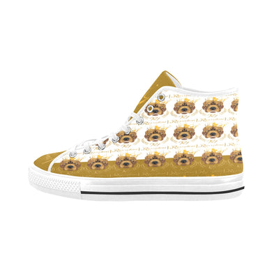 #Rossolini1# PAK White/Gold Tongue Vancouver H Men's Canvas Shoes (1013-1)