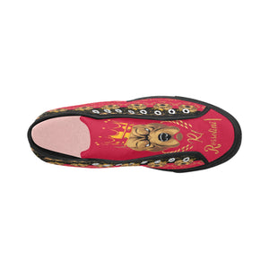 #Rossolini1# PAK Black/Red Tongue Black Bottom Vancouver H Women's Canvas Shoes (1013-1)