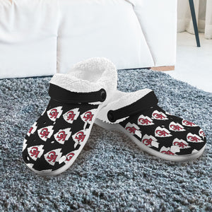 #Rossolini1# Team Black/White Inside Fleece Lined Foam Crocs for Adults