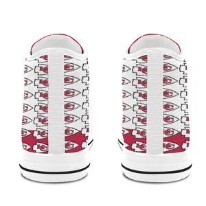 #Rossolini1# KC Team PAK White/Red White Bottom Vancouver H Men's Canvas Shoes (1013-1)