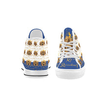 #Rossolini1# PAK White/Blue Tongue Vancouver H Women's Canvas Shoes (1013-1)