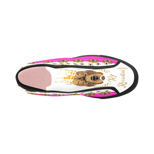 #Rossolini1# PAK White/Hot Pink Black Bottom Vancouver H Women's Canvas Shoes (1013-1)