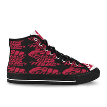 #Rossolini1# Black Lives Matter 9s WT Red Fist Black Bottom Women's Shoes