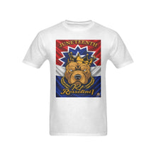 #Rossolini1#  Juneteeth R-W-B Flag- White T-Shirt