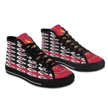 #Rossolini1# KC Team PAK Black/Red Black Bottom Vancouver H Men's Canvas Shoes (1013-1)