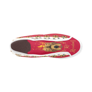 #Rossolini1# PAK White/Red Tongue Vancouver H Women's Canvas Shoes (1013-1)