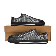 #Rossolini1# Snake Skin 3 Original Black Bottom Women's Shoes (Art)