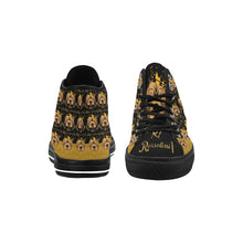 #Rossolini1# PAK Black/Gold Black Bottom 2 Vancouver H Men's Canvas Shoes (1013-1)