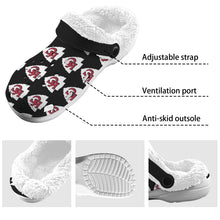 #Rossolini1# Team Black/White Inside Fleece Lined Foam Crocs for Adults
