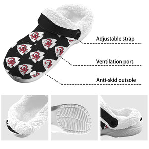 #Rossolini1# Team Black/White Inside Fleece Lined Foam Crocs for Adults