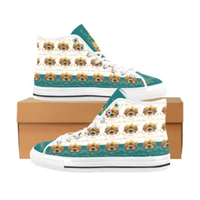 #Rossolini1# PAK White/Kelly Green Tongue Vancouver H Men's Canvas Shoes (1013-1)