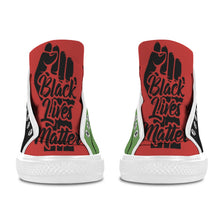 #Rossolini1# Black Lives Matter B/R/G White Bottom Women's Shoes