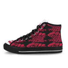 #Rossolini1# Black Lives Matter 9s WT Red Fist Black Bottom Women's Shoes