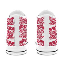 #Rossolini1# Black Lives Matter 9s Red Fist White Bottom  Men's Shoes