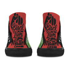 #Rossolini1# Black Lives Matter B/R/G Black Bottom Men's Shoes