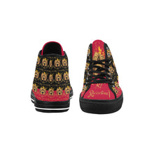 #Rossolini1# PAK Black/Red Tongue Black Bottom Vancouver H Men's Canvas Shoes (1013-1)