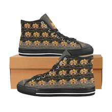 #Rossolini1# PAK Black/Asphalt Tongue Black Bottom Vancouver H Men's Canvas Shoes (1013-1)