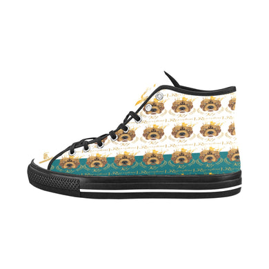 #Rossolini1# PAK White/Kelly Green Black Bottom Vancouver H Men's Canvas Shoes (1013-1)