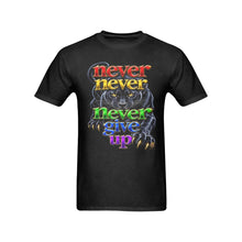 #Rossolini1# Never Never Never Give Up Panther - Black T-Shirt
