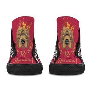 #Rossolini1# KC Team PAK Black/Red Black Bottom Vancouver H Men's Canvas Shoes (1013-1)