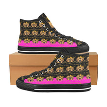 #Rossolini1# PAK Black/Hot Pink Black Bottom 2 Vancouver H Men's Canvas Shoes (1013-1)