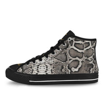 #Rossolini1# Snake Skin 2 Black Bottom Women's Shoes (Art)