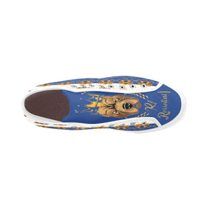 #Rossolini1# PAK White/Blue Tongue Vancouver H Women's Canvas Shoes (1013-1)