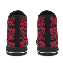 #Rossolini1# Black Lives Matter 9s Red Fist Black Bottom Women's Shoes