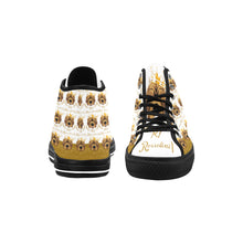 #Rossolini1# PAK White/Gold Black Bottom Vancouver H Men's Canvas Shoes (1013-1)