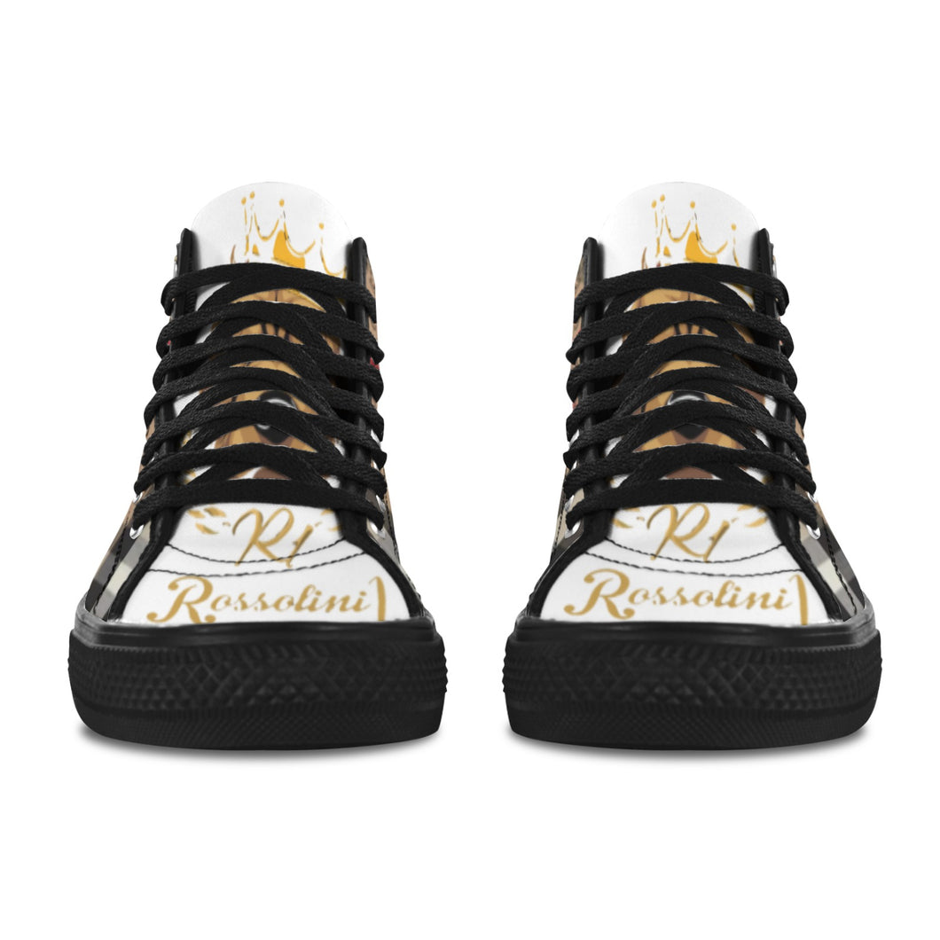 #Rossolini1# AK1 Black Bottom 2 Vancouver H Men's Canvas Shoes (1013-1)