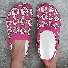 #Rossolini1# Team Pink Custom Print Foam Crocs for Adults