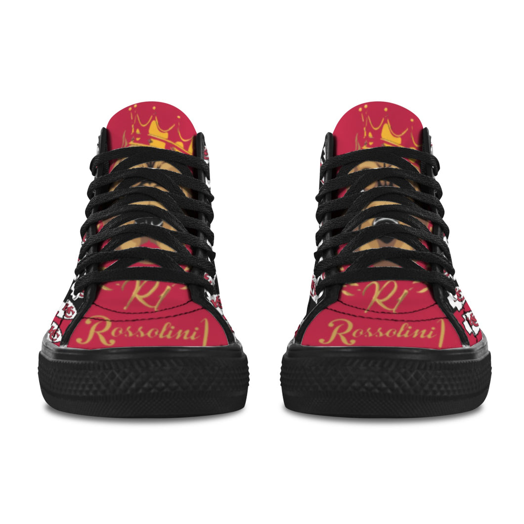 #Rossolini1# KC Team PAK Black/Red Black Bottom Vancouver H Women's Canvas Shoes (1013-1)