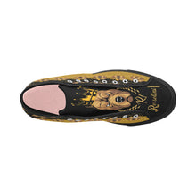 #Rossolini1# PAK Black/Gold Black Bottom 2 Vancouver H Women's Canvas Shoes (1013-1)