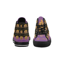 #Rossolini1# PAK Black/Purple Tongue Black Bottom Vancouver H Women's Canvas Shoes (1013-1)