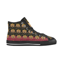 #Rossolini1# PAK Black/Candy Apple Red Black Bottom 2 Vancouver H Men's Canvas Shoes (1013-1)