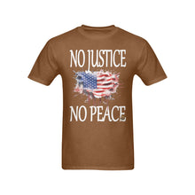 #Rossolini1# No Justice No Peace Flag Brown