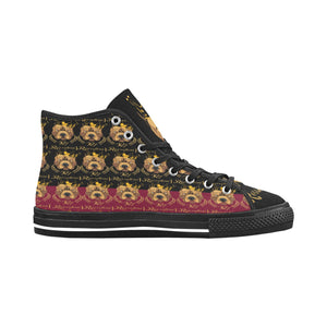 #Rossolini1# PAK Black/Candy Apple Red Black Bottom 2 Vancouver H Women's Canvas Shoes (1013-1)