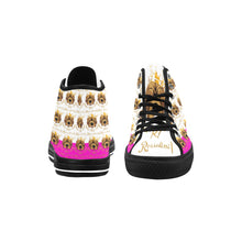 #Rossolini1# PAK White/Hot Pink Black Bottom Vancouver H Men's Canvas Shoes (1013-1)
