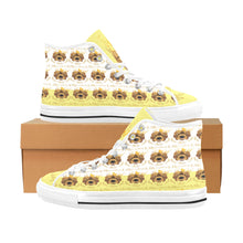 #Rossolini1# PAK White/Yellow Tongue Vancouver H Men's Canvas Shoes (1013-1)