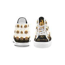 #Rossolini1# PAK White/Black Tongue Vancouver H Women's Canvas Shoes (1013-1)