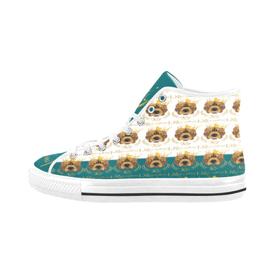 #Rossolini1# PAK White/Kelly Green Tongue Vancouver H Men's Canvas Shoes (1013-1)