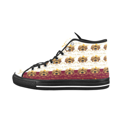 #Rossolini1# PAK White/Candy Apple Red Black Bottom Vancouver H Men's Canvas Shoes (1013-1)