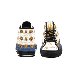 #Rossolini1# PAK White/Blue Black Bottom Vancouver H Women's Canvas Shoes (1013-1)